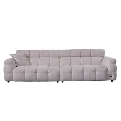 فولتير - أريكة قماش 4 مقاعد - أبيض ثلجي - مع ضمان 5 سنوات